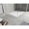 Mexen Hugo rechteckige Duschwanne SMC 110 x 80 cm, weiß, Abdeckung aus Inox - 42108011-X