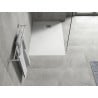 Mexen Hugo rechteckige Duschwanne SMC 100 x 90 cm, weiß, Inox-Abdeckung - 42109010-X