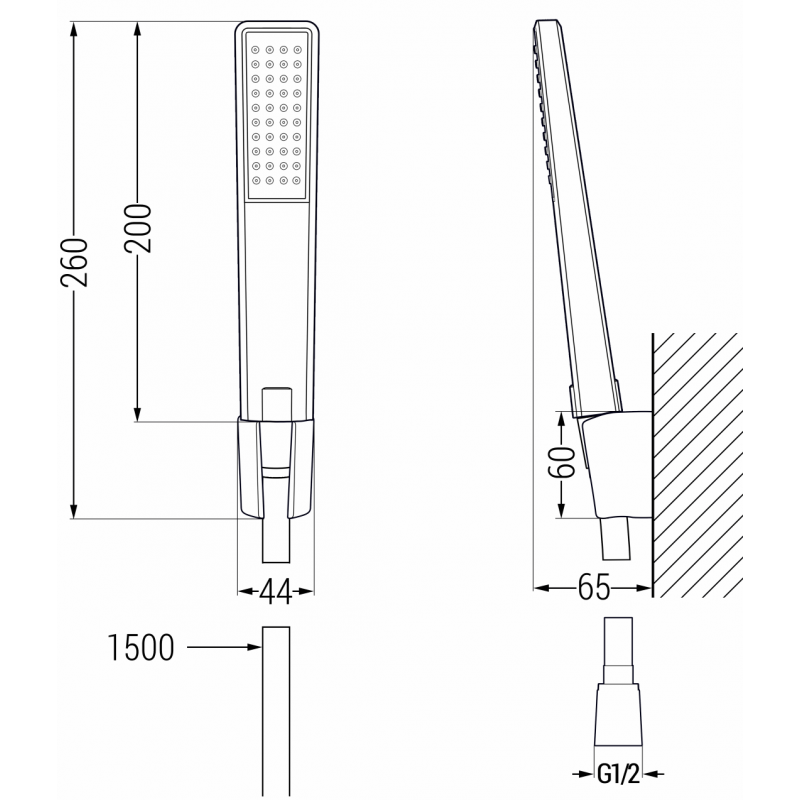 Mexen Fabia R72 Badewannen-Set, Chrom - 746503R72-00