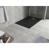 Mexen Hugo rechteckige Duschwanne SMC 130 x 90 cm, schwarz, Edelstahlabdeckung - 42709013-X