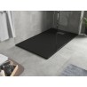 Mexen Hugo rechteckige Duschwanne SMC 150 x 90 cm, schwarz, Verkleidung Inox - 42709015-X