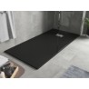Mexen Hugo Rechteckige Duschwanne SMC 170 x 90 cm, schwarz, Edelstahlabdeckung - 42709017-X