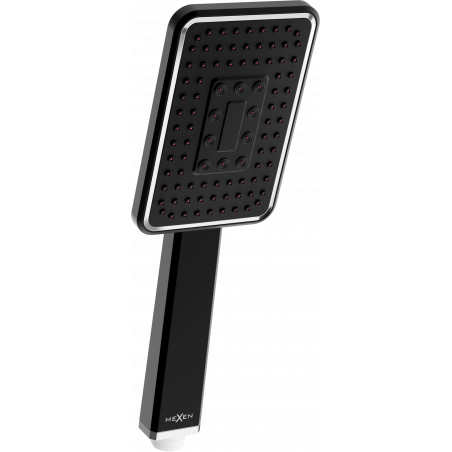 Mexen R-54 einfache Duschbrause, schwarz/chrom - 79554-71