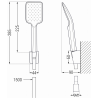 Mexen Fabia DB62 Duscharmatur mit Duschset, Chrom - 74654DB62-00