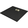 Mexen Hugo quadratische Duschwanne SMC 70 x 70 cm, schwarz, Goldene Abdeckung - 42707070-G
