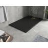 Mexen Hugo rechteckige Duschtasse SMC 140 x 70 cm, schwarz, goldene Abdeckung - 42707014-G