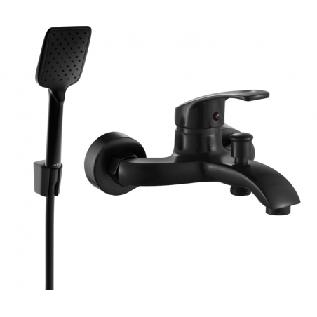 Mexen Fabia R62 Badewannenarmatur mit Duschset, schwarz - 74653R62-70