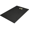 Mexen Hugo rechteckige Duschwanne SMC 140 x 80 cm, schwarz, goldene Abdeckung - 42708014-G