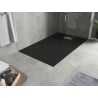 Mexen Hugo rechteckige Duschwanne SMC 140 x 80 cm, schwarz, goldene Abdeckung - 42708014-G