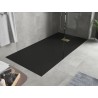 Mexen Hugo rechteckige Duschwanne SMC 180 x 80 cm, schwarz, goldene Abdeckung - 42708018-G