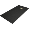 Mexen Hugo rechteckige Duschwanne SMC 180 x 80 cm, schwarz, goldene Abdeckung - 42708018-G