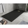 Mexen Hugo rechteckige SMC-Duschwanne 170 x 80 cm, schwarz, goldene Abdeckung - 42708017-G