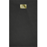 Mexen Hugo rechteckige Duschwanne SMC 160 x 90 cm, schwarz, goldene Abdeckung - 42709016-G