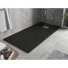Mexen Hugo rechteckige Duschwanne SMC 170 x 90 cm, schwarz, goldene Abdeckung - 42709017-G