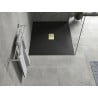 Mexen Hugo rechteckige SMC-Duschwanne 120 x 100 cm, schwarz, goldene Abdeckung - 42701012-G