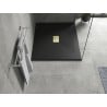 Mexen Hugo rechteckige Duschwanne SMC 130 x 100 cm, schwarz, goldene Abdeckung - 42701013-G