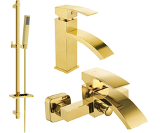 Mexen Libra DQ77 Badewannenarmatur, gold - 745103DQ77-50