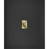 Mexen Hugo rechteckige Duschwanne SMC 130 x 100 cm, schwarz, goldene Abdeckung - 42701013-G