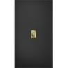 Mexen Hugo rechteckige Duschwanne SMC 200 x 100 cm, schwarz, goldene Abdeckung - 42701020-G