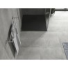 Mexen Hugo quadratische Duschwanne SMC 80 x 80 cm, schwarz, schwarze Abdeckung - 42708080-B