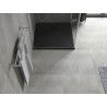 Mexen Hugo quadratische Duschwanne SMC 90 x 90 cm, schwarz, schwarze Abdeckung - 42709090-B