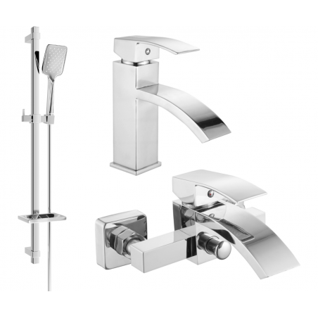 Mexen Libra DQ62 Badezimmerset, Chrom - 745103DQ62-00