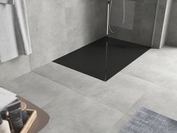 Mexen Hugo Rechteck-Duschwanne SMC 130 x 70 cm, schwarz, schwarze Abdeckung - 42707013-B