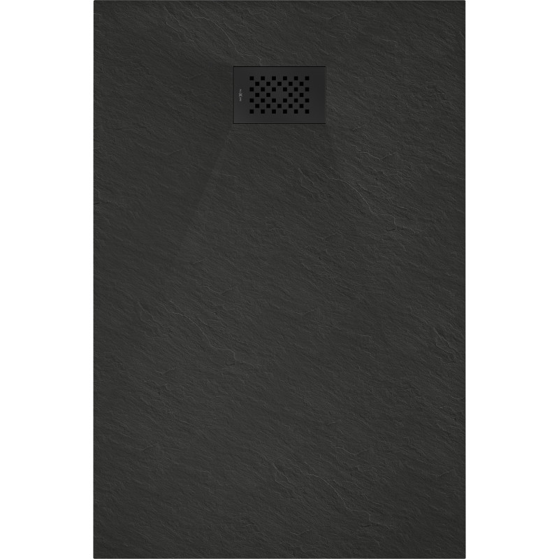 Mexen Hugo SMC-Rechteckduschwanne 100 x 70 cm, schwarz, schwarze Abdeckung - 42707010-B