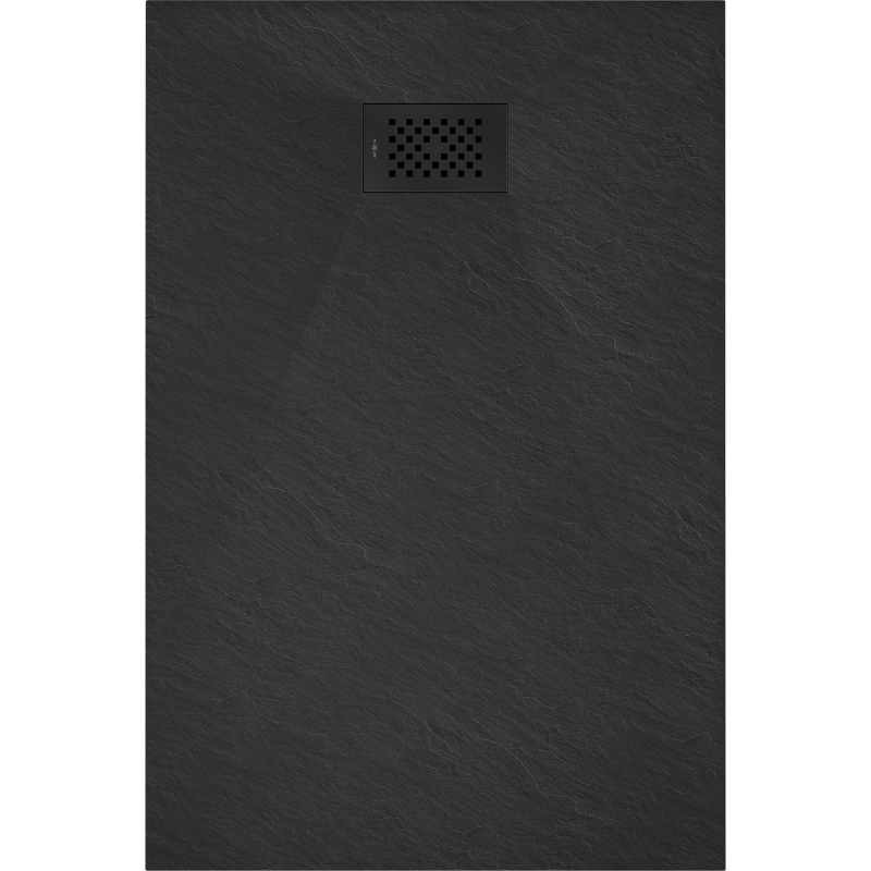Mexen Hugo rechteckige Duschwanne SMC 110 x 70 cm, schwarz, schwarze Abdeckung - 42707011-B