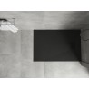 Mexen Hugo rechteckige Duschwanne SMC 100 x 80 cm, schwarz, schwarze Abdeckung - 42708010-B