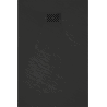 Mexen Hugo rechteckige Duschwanne SMC 130 x 90 cm, schwarz, Abdeckung schwarz - 42709013-B