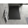 Mexen Hugo rechteckige SMC-Duschwanne 160 x 90 cm, schwarz, schwarze Abdeckung - 42709016-B