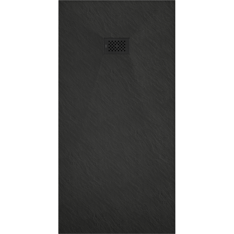 Mexen Hugo rechteckige Duschwanne SMC 180 x 90 cm, schwarz, schwarze Abdeckung - 42709018-B