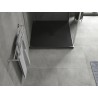 Mexen Hugo quadratische Duschwanne SMC 100 x 100 cm, schwarz, schwarze Abdeckung - 42701010-B