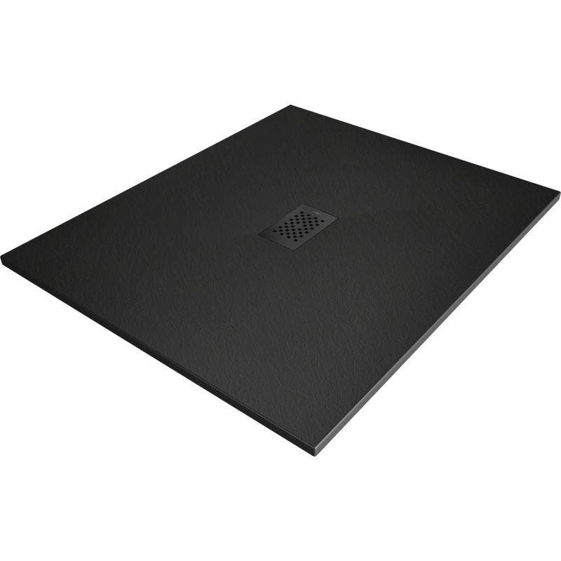 Mexen Hugo rechteckige SMC-Duschwanne 110 x 100 cm, schwarz, schwarze Abdeckung - 42701011-B