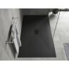 Mexen Hugo rechteckige Duschwanne SMC 160 x 100 cm, schwarz, Abdeckung schwarz - 42701016-B
