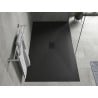 Mexen Hugo rechteckige Duschwanne SMC 170 x 100 cm, schwarz, schwarze Abdeckung - 42701017-B