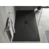 Mexen Hugo rechteckige Duschwanne SMC 170 x 100 cm, schwarz, schwarze Abdeckung - 42701017-B