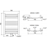 Mexen Ares Elektrischer Heizkörper 700 x 500 mm, 300 W, schwarz - W102-0700-500-2300-70