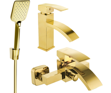 Mexen Libra R62 Badewannenset, golden - 745103R62-50