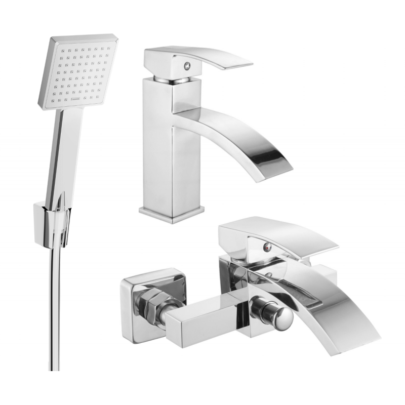 Mexen Libra R45 Badezimmerset, Chrom - 745103R45-00