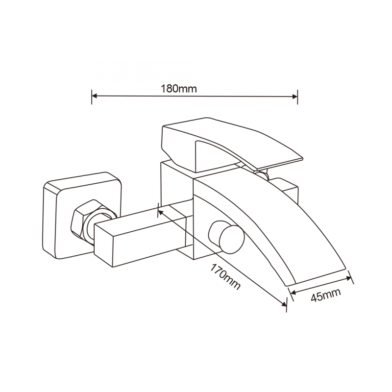 Mexen Libra R45 Badewannenset, golden - 745103R45-50
