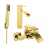 Mexen Libra R77 Badewannen-Set, Gold - 745113R77-50