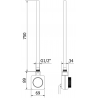 Mexen Ares Elektrische Heizung 1800 x 500 mm, 900 W, schwarz - W102-1800-500-6900-70