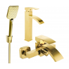 Mexen Libra R62 Badewannen-Set, gold - 745113R62-50