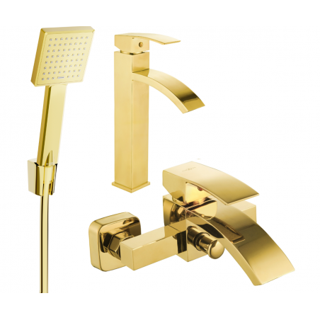 Mexen Libra R45 Wannenset, Gold - 745113R45-50
