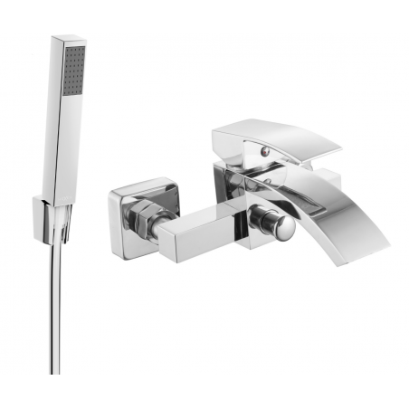 Mexen Libra R77 Badewannenarmatur mit Duschset, Chrom - 74513R77-00