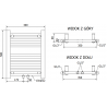 Mexen Mars elektrischer Heizkörper 500 x 400 mm, 300 W, Anthrazit - W110-0500-400-2300-66