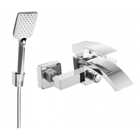 Mexen Libra R62 Badewannenarmatur mit Duschset, Chrom - 74513R62-00
