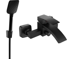 Mexen Libra R62 Badewannenarmatur mit Duschset, schwarz - 74513R62-70